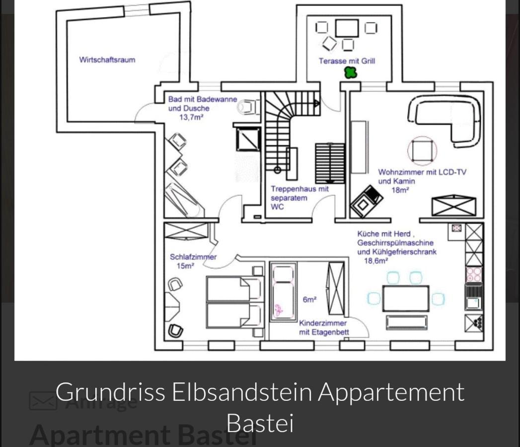 Guesthouse Elbsandstein App. Bastei Rathmannsdorf Eksteriør billede