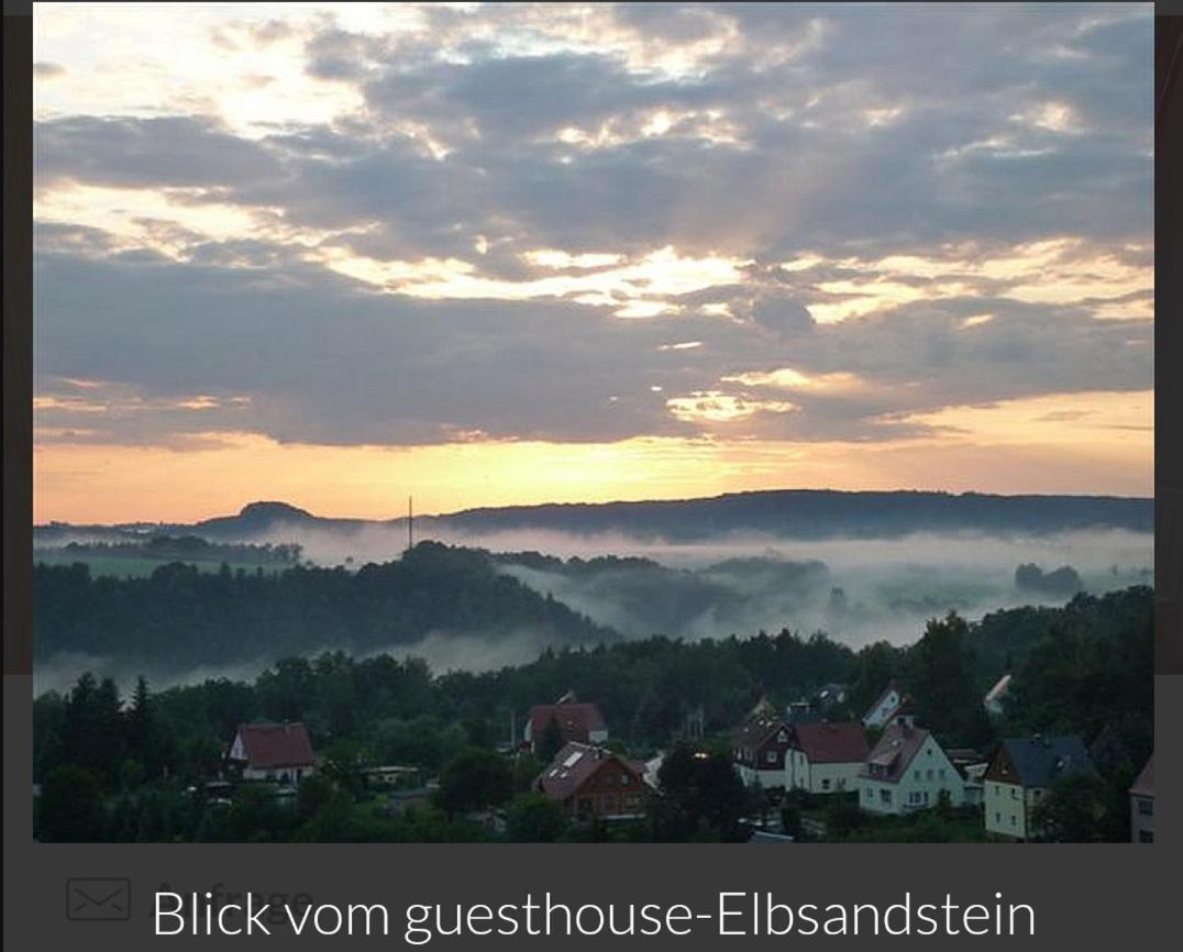 Guesthouse Elbsandstein App. Bastei Rathmannsdorf Eksteriør billede